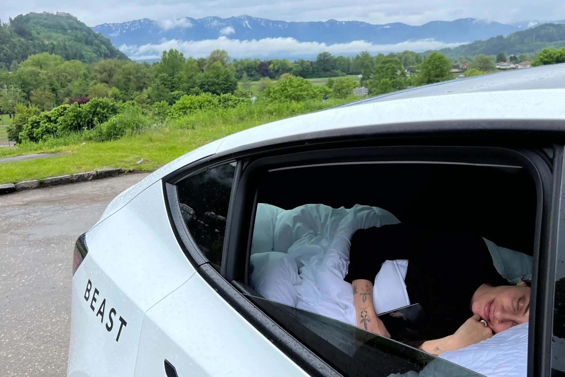 From Czechia to Italy: Camping in a Tesla Part 1