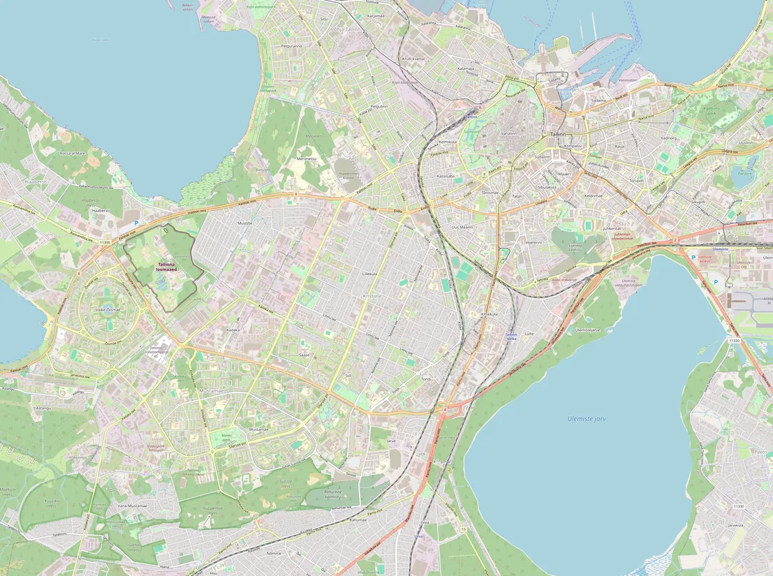 Tallinna kaart Beasti rendipunktidega.